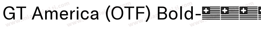 GT America (OTF) Bold字体转换
